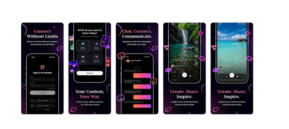 Hooplo — social sharing and live streaming app